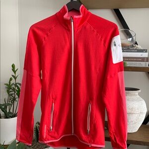 Icebreaker GT Merino Womens Red Full Zip Long Sleeve